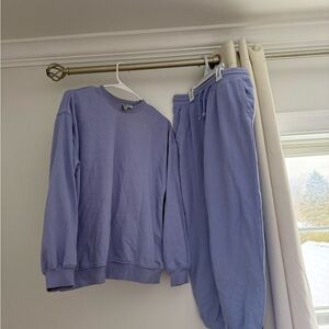 Divided Purple Women's Sweater